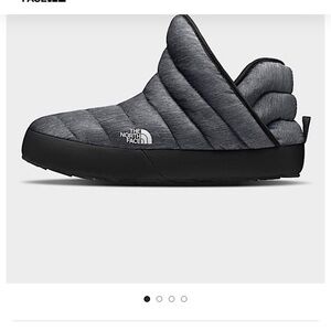 The North Face Charcoal Quilted Slippers